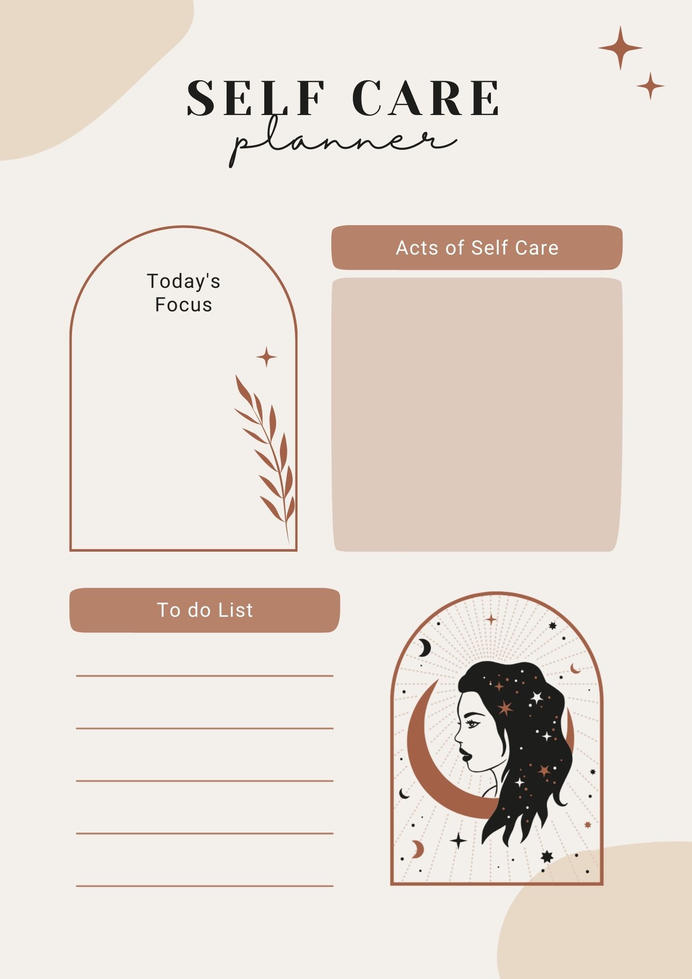 simple self care planner simple self care planner
