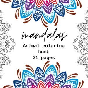 Animal Mandala Coloring Book