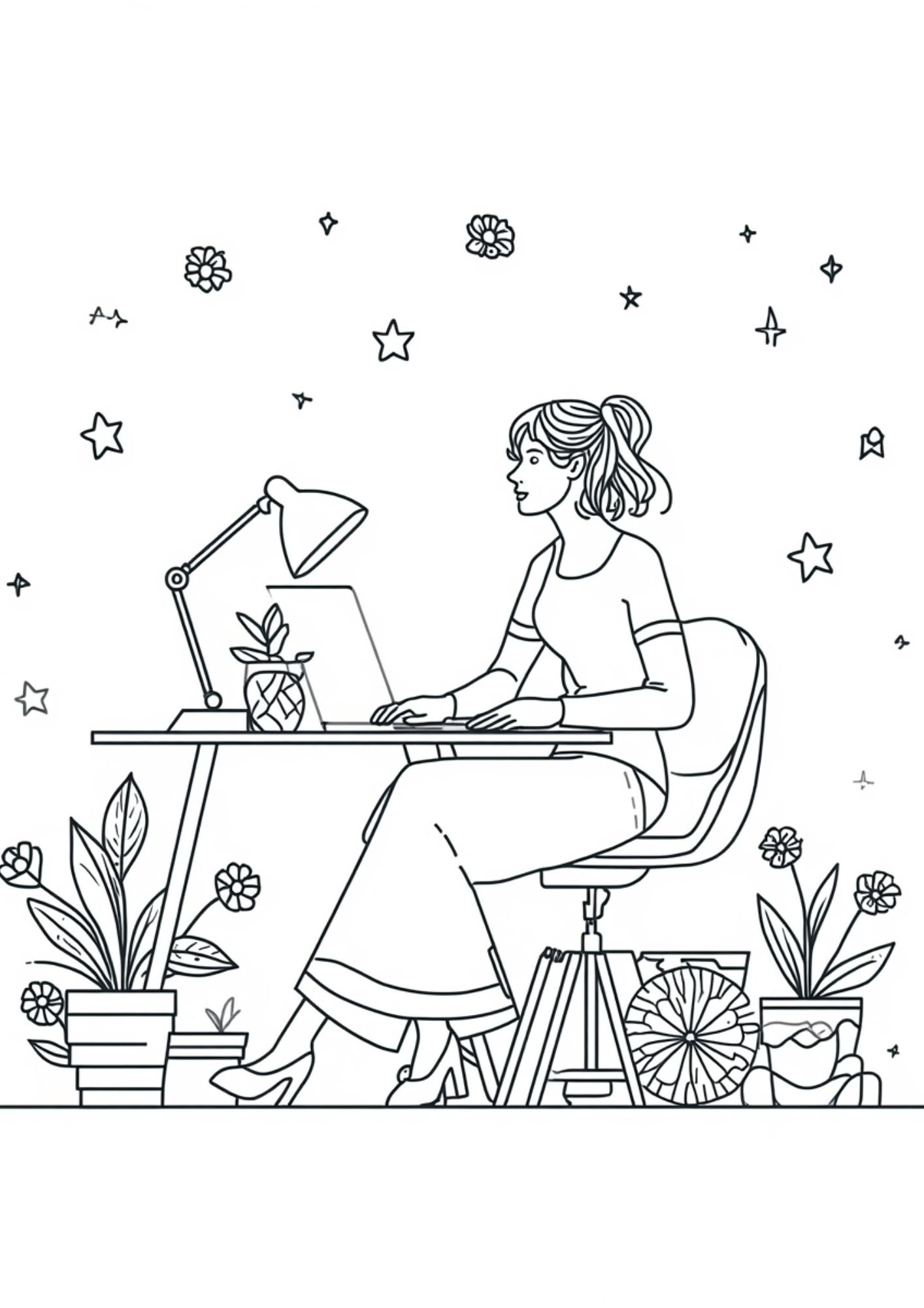 Spirit Women Coloring Book - Image 4